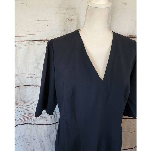 Boss Hugo Boss Daleno Short Sleeve Wool Blend Dress Size 14 - Picture 4 of 7